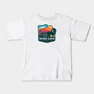 Bison Wind Cave National Park Kids T-Shirt